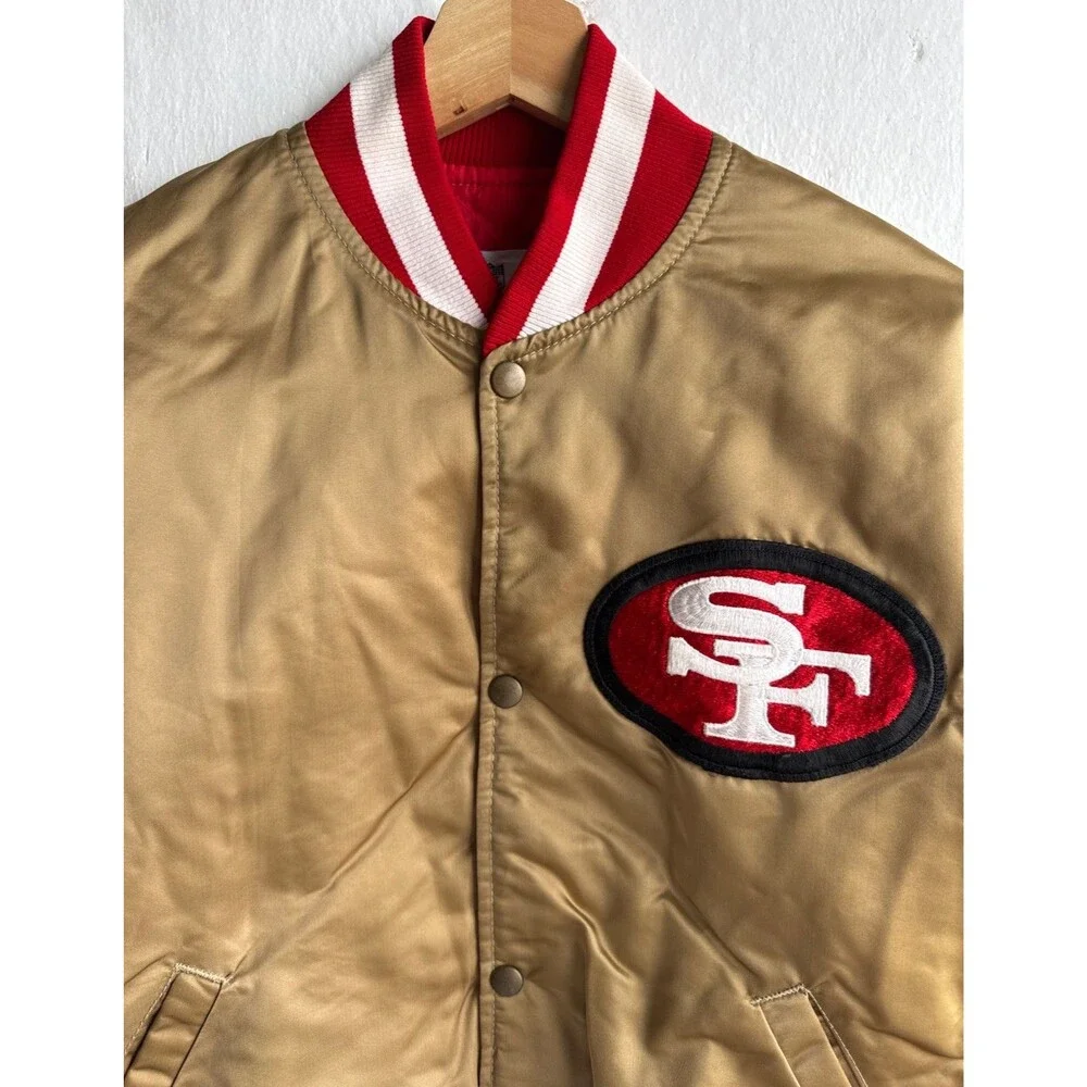 Vintage 80s Starter Pro Line San Francisco 49ers Jacket Gold Men’s Medium USA